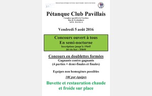 Ouvert à tous du 5 août