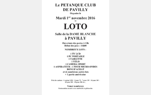 Loto du 1er novembre 2016