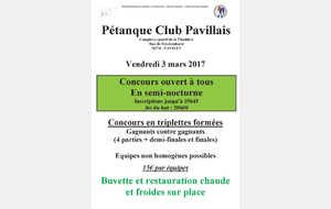 Ouvert à tous vendredi 3 mars