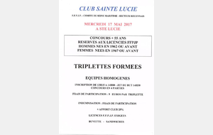 CHALLENGE + 55 ANS TRIPLETTE