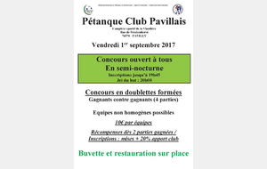 Ouvert à tous PAVILLY 01-09-17