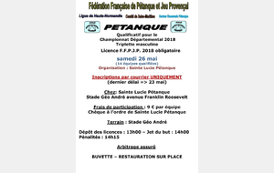 QUALIF. COMITE TRIPLETTE MASCULIN STE LUCIE