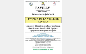 4ème PRIX DE LA VILLE DE PAVILLY DOUBLETTE