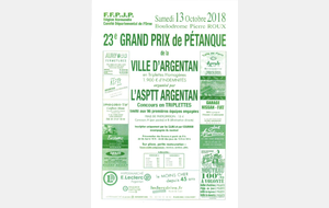 GRAND PRIX VILLE D'ARGENTAN