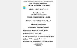 TROPHEE TRIPLETTE MIXTE