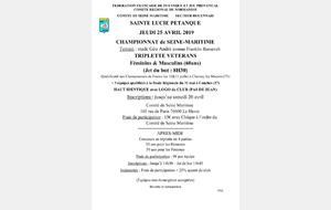 CHAMPIONNAT COMITE TRIPLETTE VETERAN