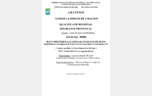QUALIFICATION REGIONAL DOUBLETTE PROVENCAL