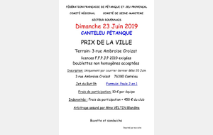 PRIX VILLE DE CANTELEU