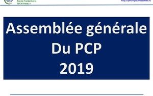 Assemblée Générale du PCP 2019