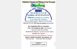 CONCOURS DEPARTEMENTAL +55 ans