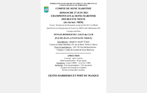 CHAMPIONNAT DOUBLETTE MIXTE