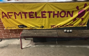 Concours de pétanque en faveur du Téléthon