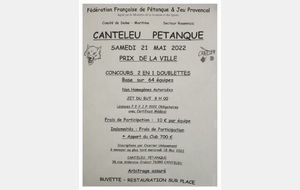 PRIX DE LA VILLE EN DOUBLETTES