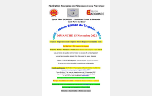 ANNULE - Challenge +55 ans BPSP ELBEUF - TRIPLETTES