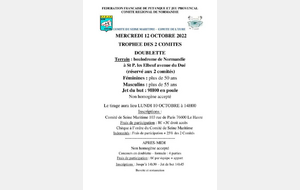 TROPHEE 2 COMITES +55 ans Doublettes