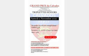 ANNULE - GRAND PRIX CD 14  - triplette senior