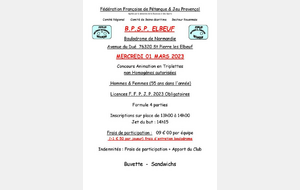 Concours Animation triplettes