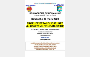 TROPHEE PETANQUE JEUNES