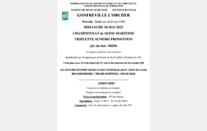 Championnat Triplette Seniors Promotion