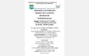 TROPHEE 2 COMITES +60 ANS DOUBLETTE