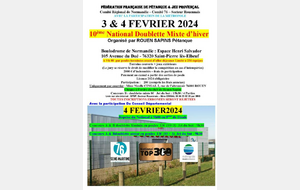 10ème National doublette mixte d'hiver