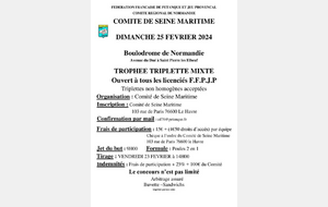 Trophée triplette mixte