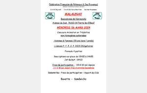 Championnat comité Doublettes jeu provençal