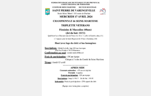 Championnat Comité Vétérans 60 ans triplette