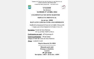 Championnat Comité triplettes jeu provençal