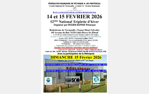 12ème National triplette d'hiver