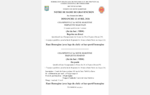 Suite Championnat Départemental triplette masculin