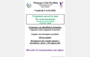 Concours ouvert à tous vendredi 3 avril à Pavilly