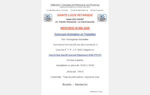 Animation +55 ans Sainte Lucie