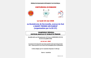 Championnat régional tête à tête masculin et féminin