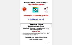 Championnat régional doublette provençal