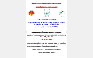Championnat triplette jeunes