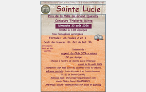Prix de la ville de Ste Lucie en triplette mixte