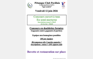 Concours semi-nocture ouvert à tous à Pavilly le 12 juin
