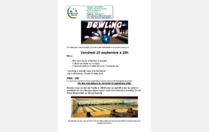 Soirée Bowling