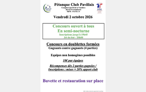Concours ouvert à tous Pavilly du 2 octobre