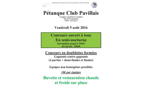 Ouvert à tous du 5 août