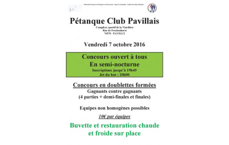 Ouvert à tous vendredi 7 octobre