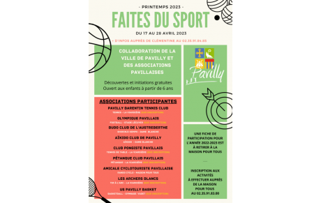 Faites du sport : vacances de printemps