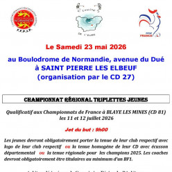 Championnat triplette jeunes