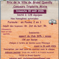 Prix de la ville de Ste Lucie en triplette mixte