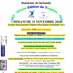 Triplette mixte les 2 jours de St Pierre les Elbeuf